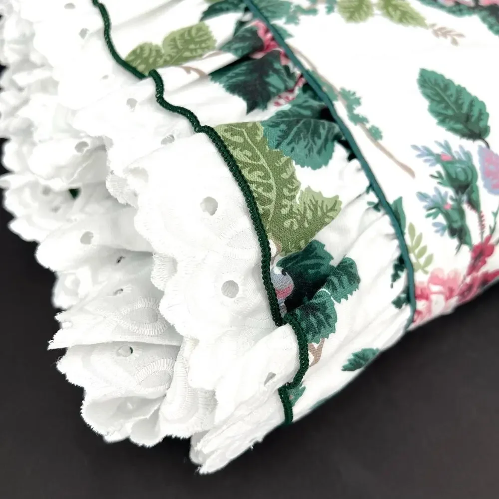 Waverly Pleasant Valley sheet set and pillowcases eyelet lace trim